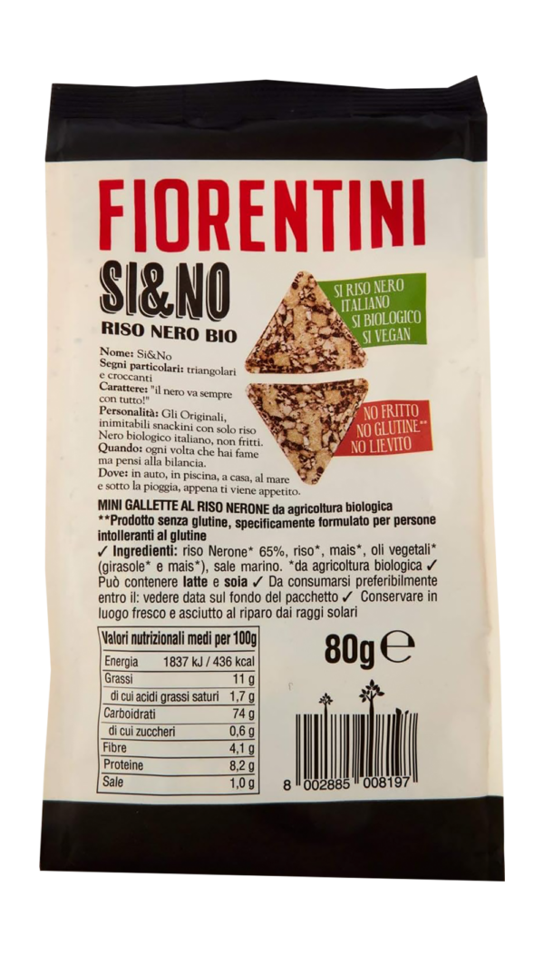 Fiorentini Si&No BIO Triangolini di Riso Nerone 80g