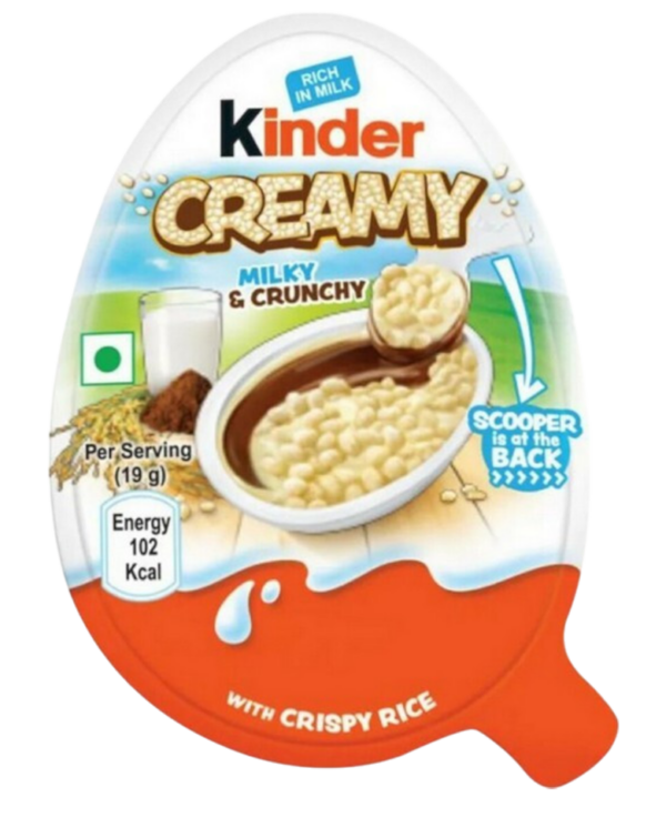 Kinder Creamy Milk & Crunchy Cioccolato con Riso Soffiato e Crema al Latte 19g
