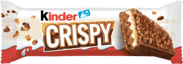 Kinder Crispy Wafer con Crema al Latte e Nocciole Ricoperto di Cioccolato 34g