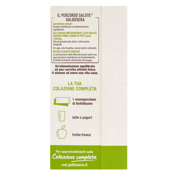 Galbusera BelleBuone Fette Spesse con Semi di Papavero, Girasole, Zucca e Lino 200g lato