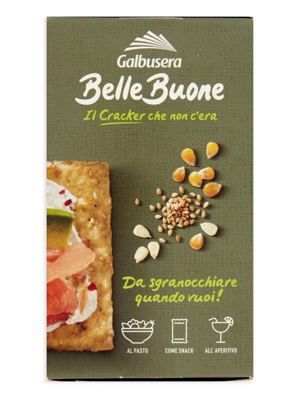 Galbusera BelleBuone Cracker con Sesamo e Mais 200g
