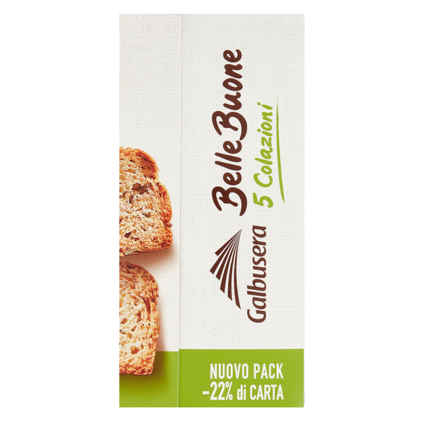 Galbusera BelleBuone Fette Spesse con Semi di Papavero, Girasole, Zucca e Lino 200g lato