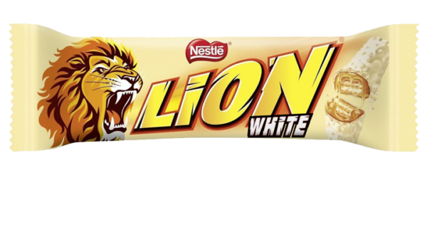 Lion White Barretta al Cioccolato Bianco con Wafer e Riso Soffiato 42g