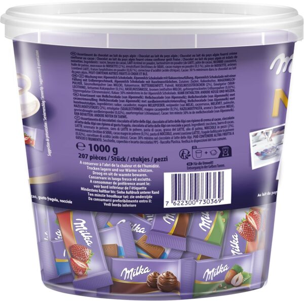 Milka Naps Mix 4 gusti: Latte, Fragola, Nocciola e Extra Cacao 1kg