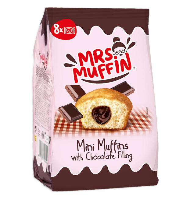 Mr. Brownie Mini Muffins con Ripieno al Cacao 200g