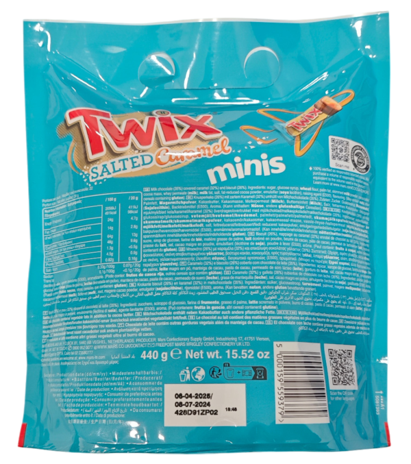 Twix Salted Caramel Minis Travel Edition 440g retro