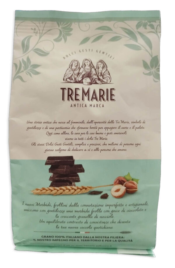 Tre Marie i Morbidi Frollini con Nocciole e Cioccolato 300g retro
