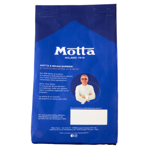 Motta Biscotti Krumiri con Gocce di Cioccolato Fondente 290g retro