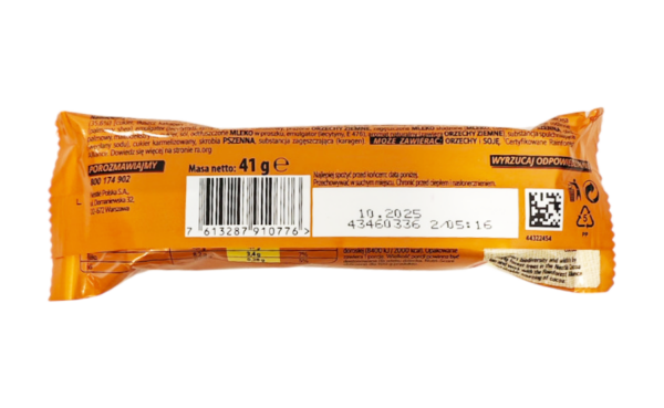 Lion Peanut Barretta al Cioccolato con Arachidi e Caramello 41g retro