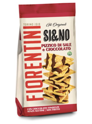 Fiorentini Si&No BIO Triangolini di Mais Salati e Cioccolato Fondente 80g