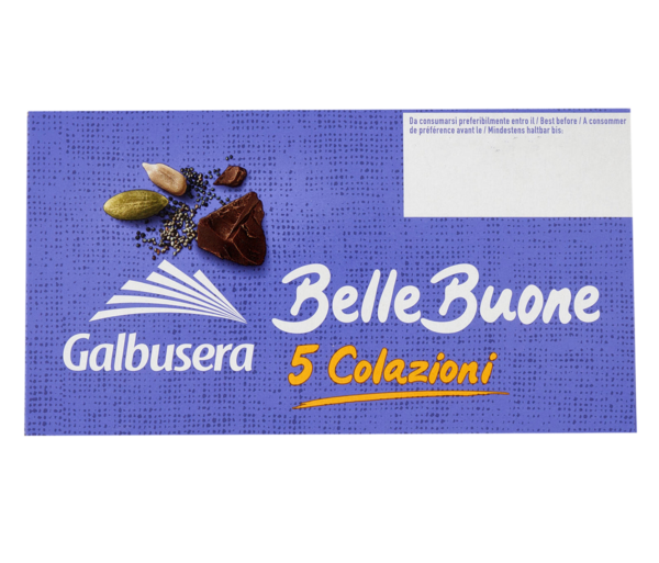 Galbusera BelleBuone Fette Spesse con Cioccolato, Semi di Papavero, Girasole e Zucca 200g