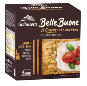Galbusera BelleBuone Cracker Integrale con Avena e Mix di Semi 200g