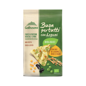 Galbusera Buon per Tutti Triangolini con Mix di Legumi, Riso e Mais 70g