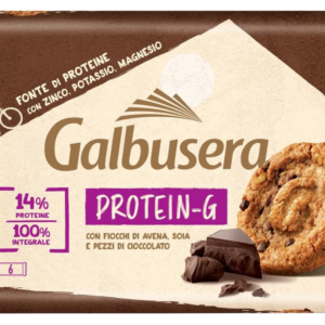 Galbusera Protein-G Frollini Integrali con Cioccolato, Avena e Soia 300g box