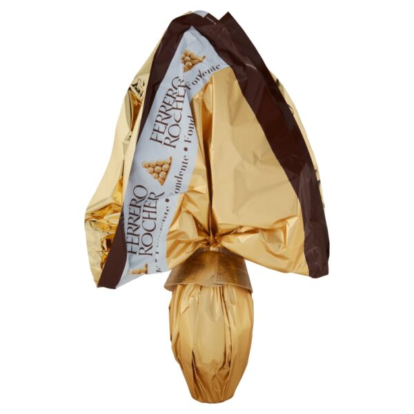 Ferrero Rocher Uovo Pasqua D'Oro Cioccolato Fondente con Sorpresa retro
