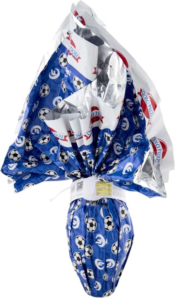 Dolci Preziosi Uovo Fantacalcio al Cioccolato al Latte con Sorpresa 240g retro