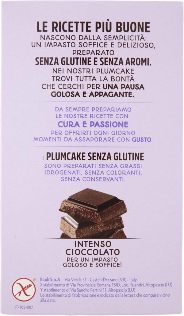 Bauli Plumcake al Cioccolato Senza Glutine 132g