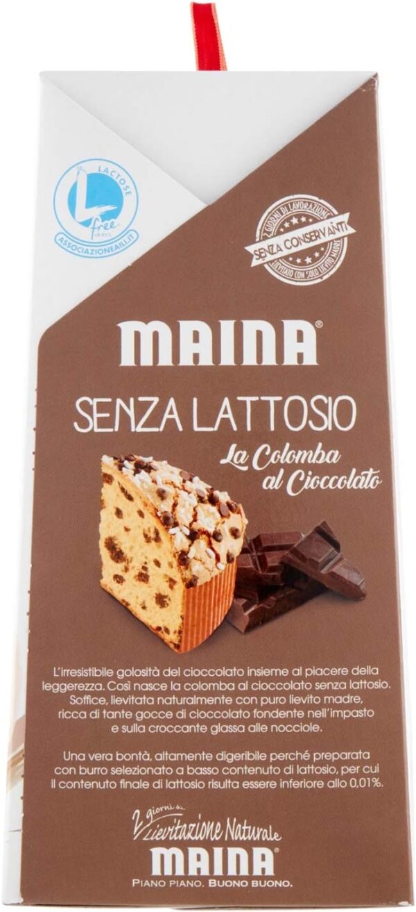 Maina Colomba al Cioccolato Fondente Senza Lattosio 750g