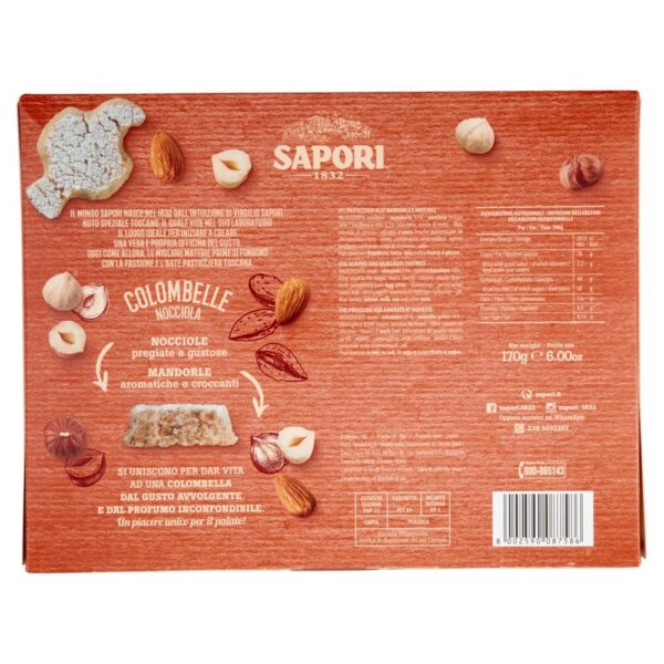 Sapori Colombelle Mandorla alla Nocciola 170g retro