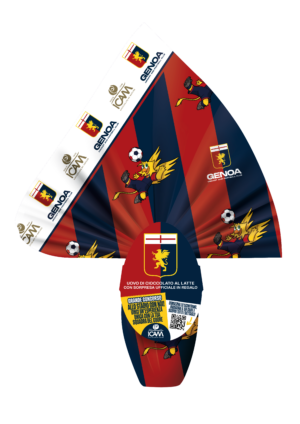 Icam Uovo Genoa al Cioccolato a Latte con Sorpresa Ufficiale 180g