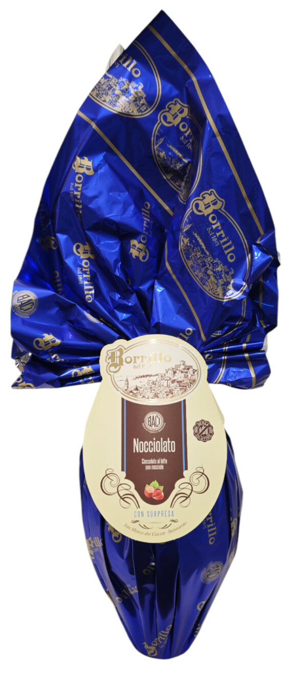 Borrillo Dolciaria Uovo NOCCIOLATO al Cioccolato a Latte e Nocciole 400g