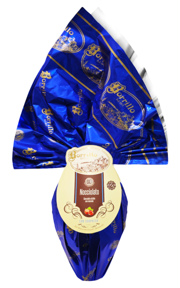 Borrillo Dolciaria Uovo NOCCIOLATO al Cioccolato a Latte e Nocciole 400g