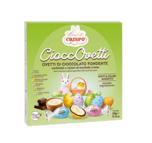 Crispo Cioccovetti Ovetti Confettati Assortiti al Cioccolato Fondente Ripieni 350g