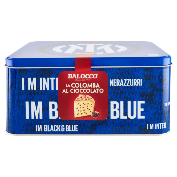 Balocco Colomba INTER con Gocce di Cioccolato, Senza Canditi 750g