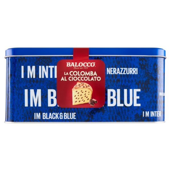 Balocco Colomba INTER con Gocce di Cioccolato, Senza Canditi 750g