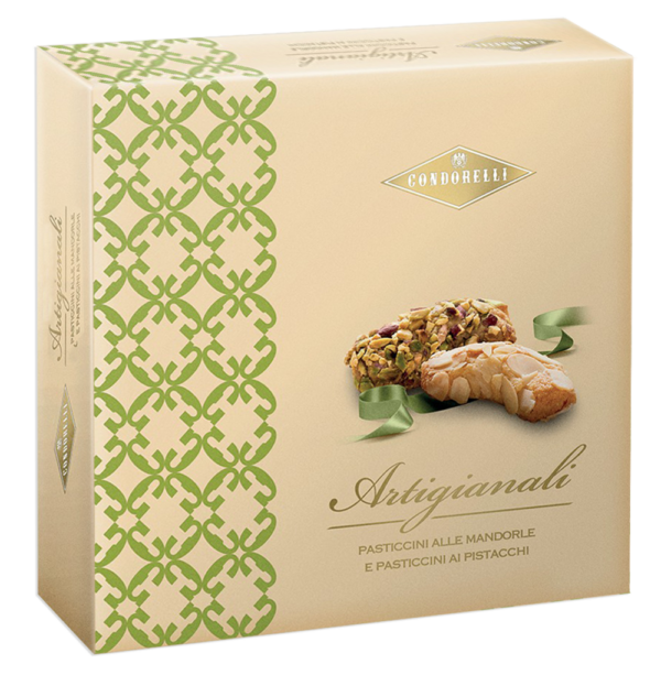 Condorelli Artigianali Pasticcini alle Mandorle e ai Pistacchi 250g