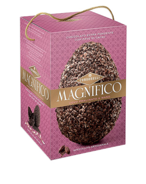 Condorelli Magnifico Uovo con Cioccolato Extra Fondente e Fave di Cacao 230g