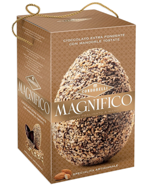 Condorelli Magnifico Uovo con Cioccolato Extra Fondente e Mandorle Tostate 440g