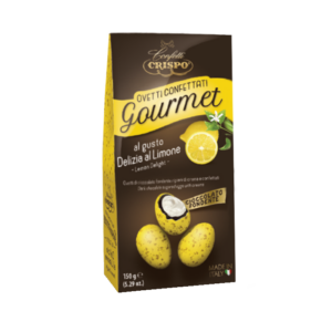 Crispo Ovetti Confettati Gourmet Cioccolato Fondente e Delizia al Limone 150g