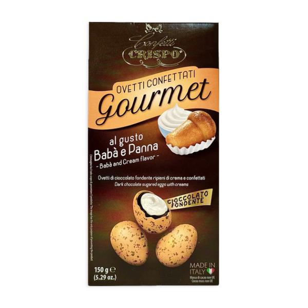 Crispo Ovetti Confettati Gourmet Cioccolato, Babà e Panna 150g