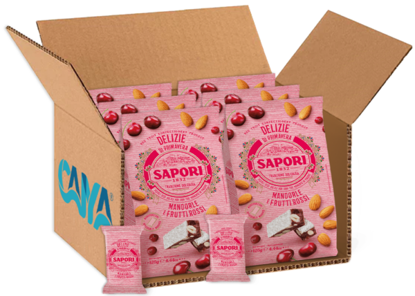 Sapori Delizie di Primavera Mandorle e Frutti Rossi 126g box