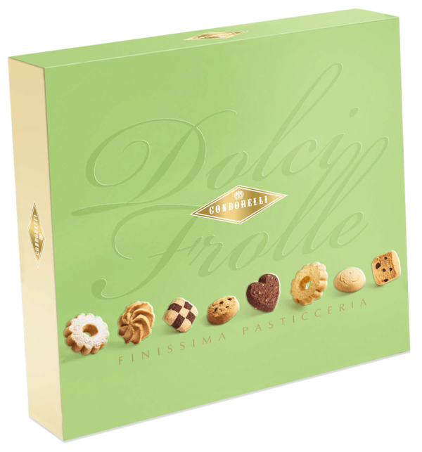 Condorelli Dolci Frolle Finissima Pasticceria Biscotti Assortiti Classici, Limone, Vaniglia e Cacao 350g