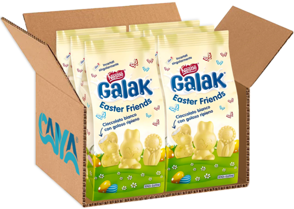 Galak Easter Friends al Cioccolato Bianco e Cereali 147g box