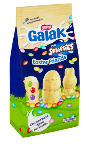Galak con SMARTIES Easter Friends al Cioccolato Bianco e Confetti 147g