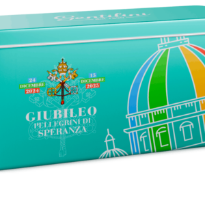 Gentilini Biscottiera Giubileo Pellegrini di Speranza con Biscotti Osvego 750g