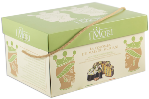 I Mori Colomba Artigianale con Crema ai Pistacchi e Glassa di Cioccolato Bianco 900g