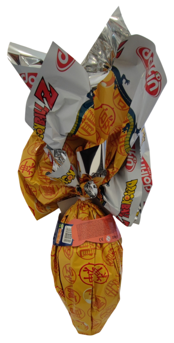 Dolfin Uovo Maxi DragonBall Z al Cioccolato a Latte con Doppia Sorpresa 320g