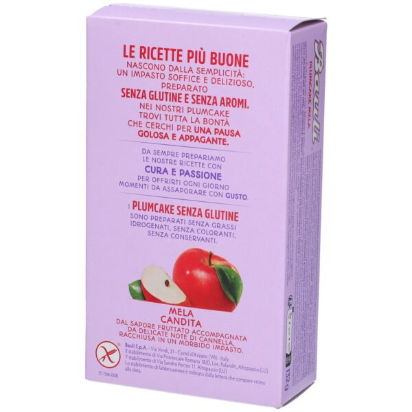 Bauli Plumcake alla Mela Senza Glutine 132g retro