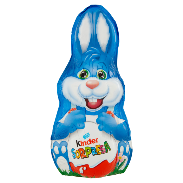 Kinder Coniglio di Pasqua, Figura Cava Pasquale, Cioccolato a Latte con Sorpresa 133g