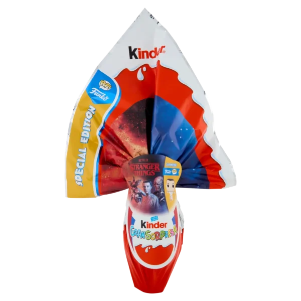 Kinder GranSorpresa Maxi Stranger Things Uovo di Cioccolato al Latte 220g