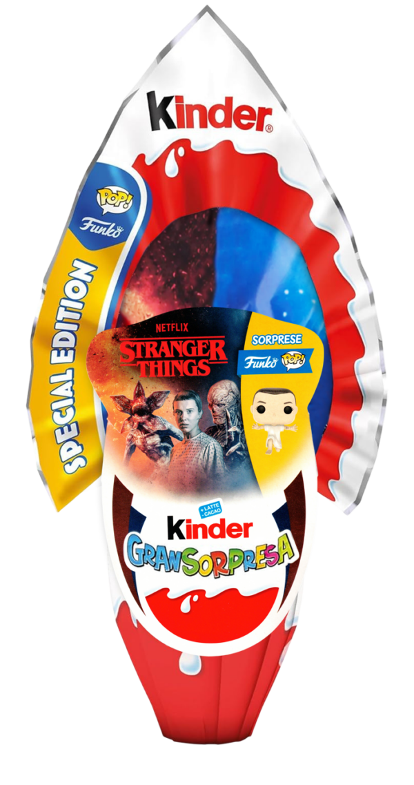 Kinder GranSorpresa Maxi Stranger Things Uovo di Cioccolato al Latte 220g