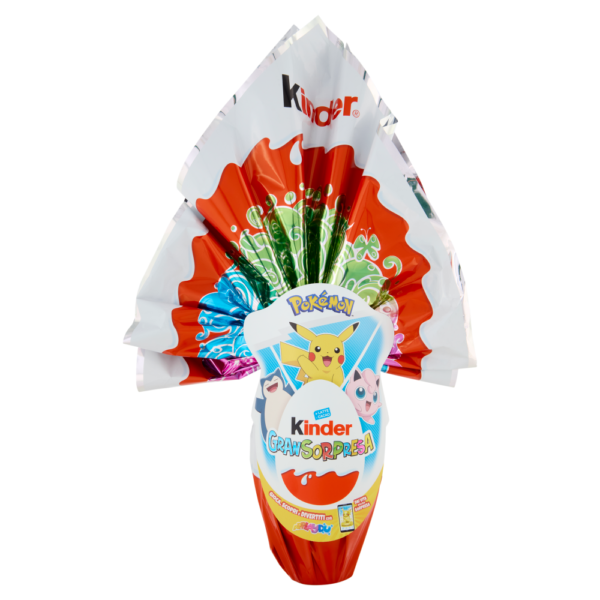 Kinder GranSorpresa Pokemon Uovo di Cioccolato al Latte 150g