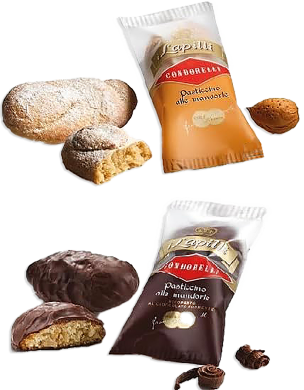 Condorelli Lapilli Pasticcini alle Mandorle e Ricoperti di Cioccolato Fondente 1kg