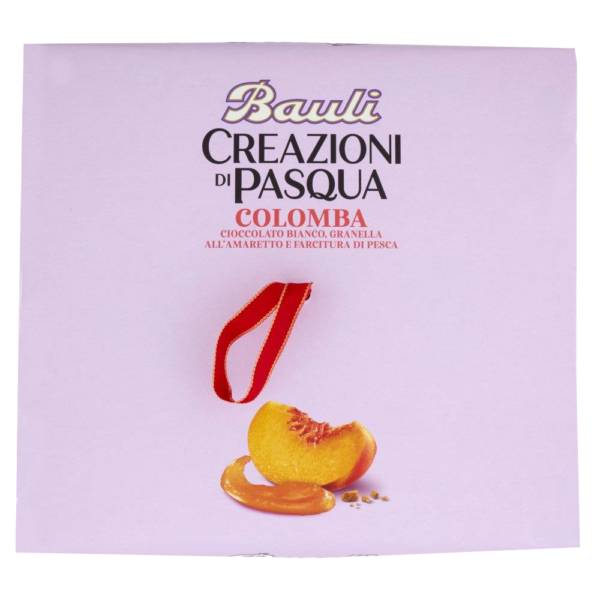 Bauli Creazioni di Pasqua Colomba al Cioccolato Bianco, Farcitura di Pesca e Granella all'Amaretto 750g