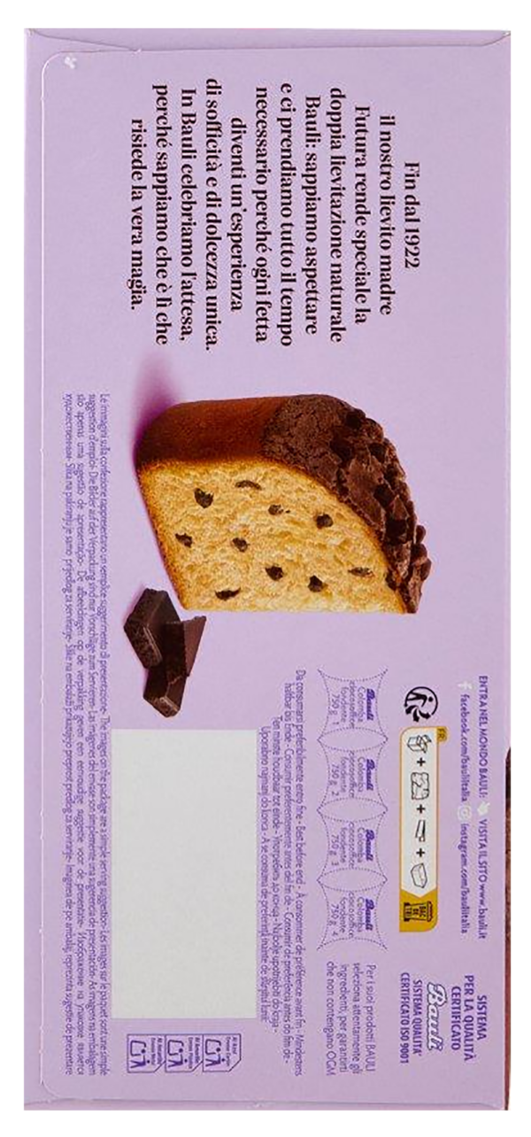 Bauli Colomba CiocoSoffice con Cioccolato Extrafondente e Glassa al cacao 750g