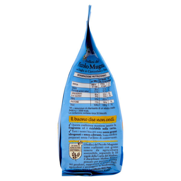 Mulino Bianco Frollini del Piccolo Mugnaio con Scaglie di Cioccolato e Panna 300g